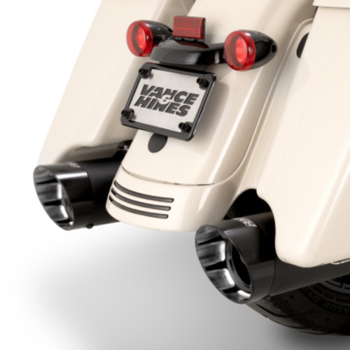 Vance & Hines Razorback 450 Wrinkle Black Slip-On Mufflers (47961)