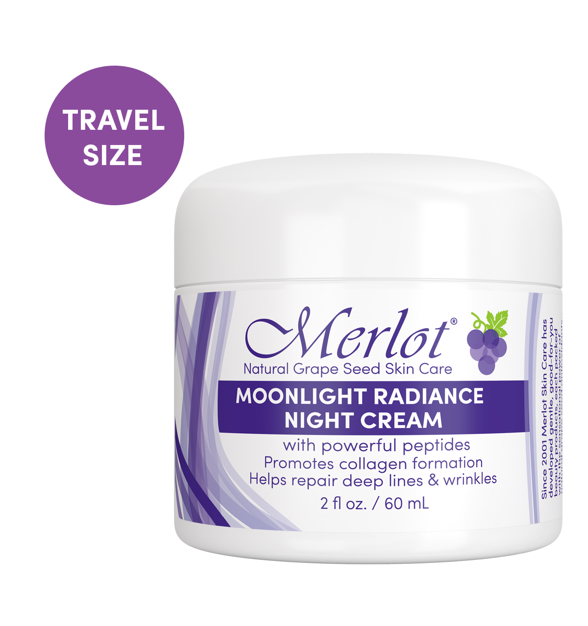 Travel Size Moonlight Radiance Night Cream - Merlot Skin Care