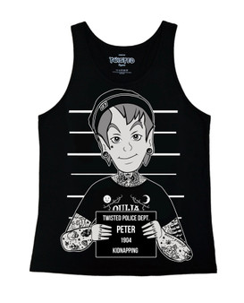 Peter Tattoo Mugshot Ladies Vest Top