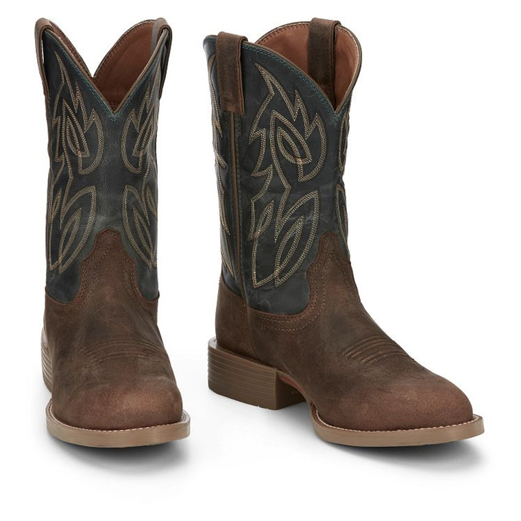 Justin Boots Men's Footwear Western Muley 12" Western Color Peanut Tan (#SE7611)