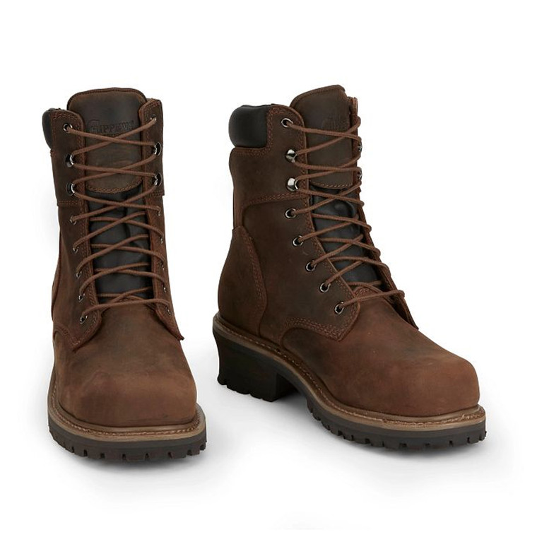 Chippewa Boots Men's Footwear Loggers Hador 8" Steel Toe Logger Color Tough Bark (#55026)