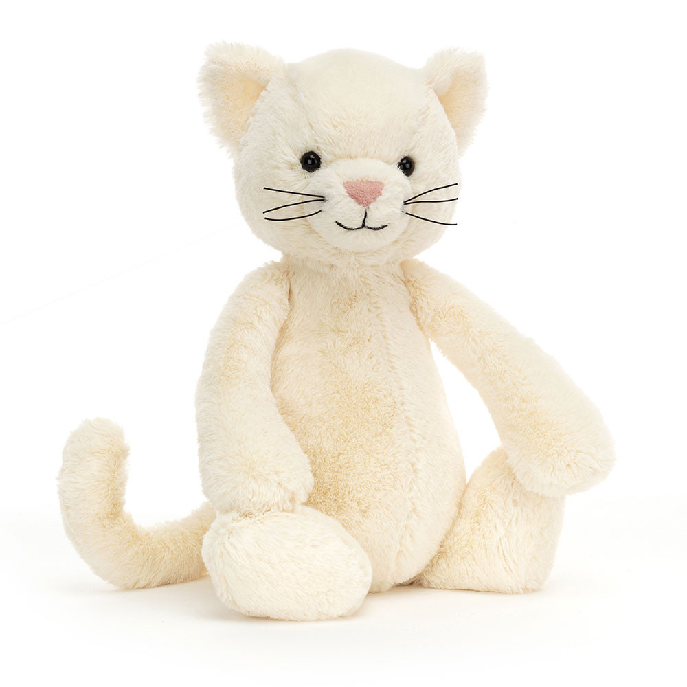  Medium Bashful Cream Kitten 白猫 Bashful Cream Kitten - Official Jellycat