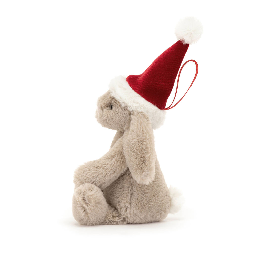 Bashful Christmas Bunny Decoration, View 2