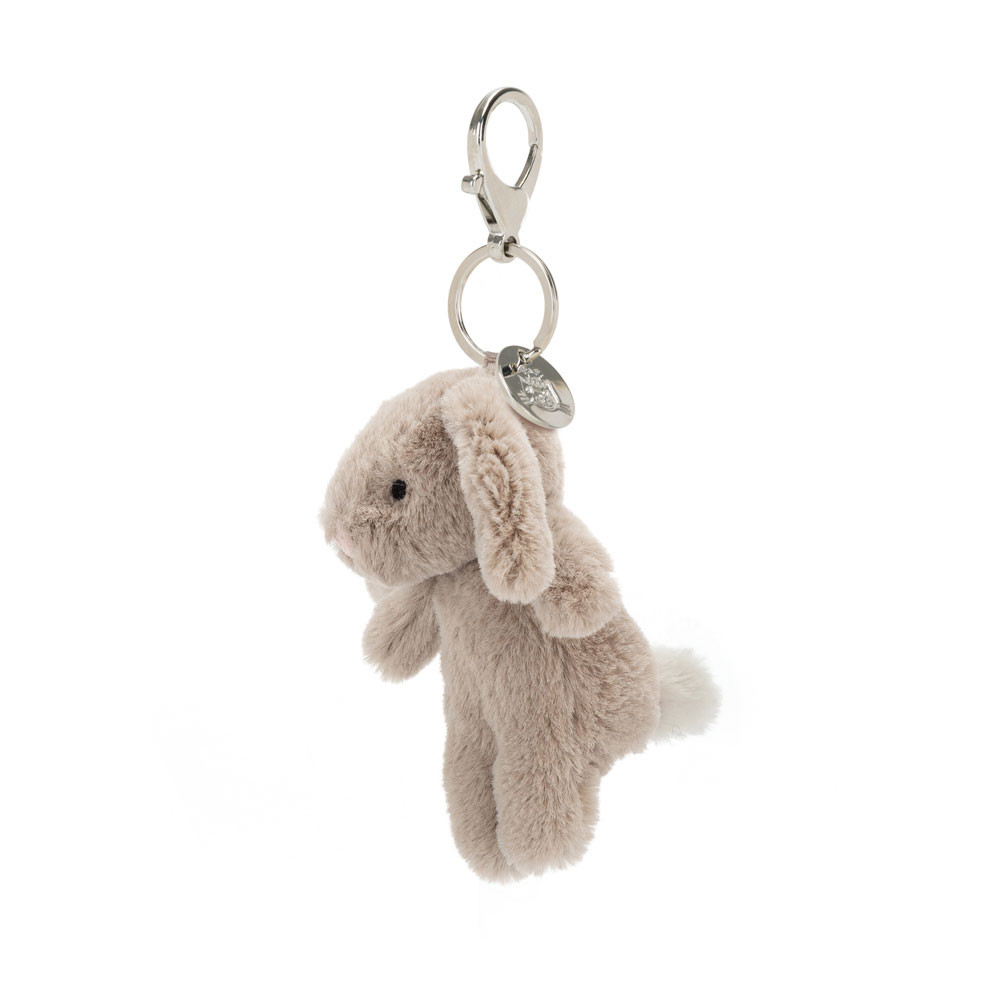 Bashful Beige Bunny Bag Charm, View 2
