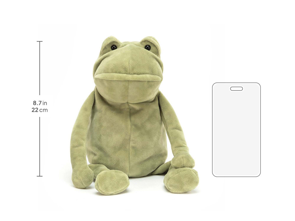 Fergus Frog, size chart