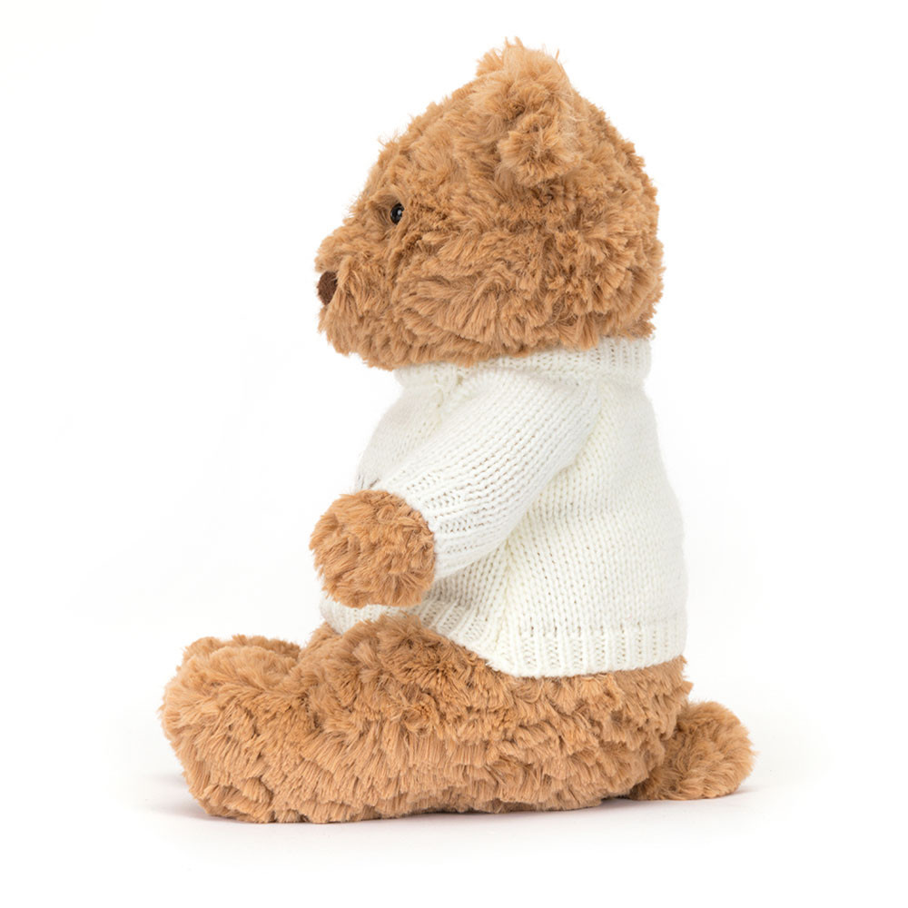 Bartholomew Bear with Personalised Cream Jumper, View 3