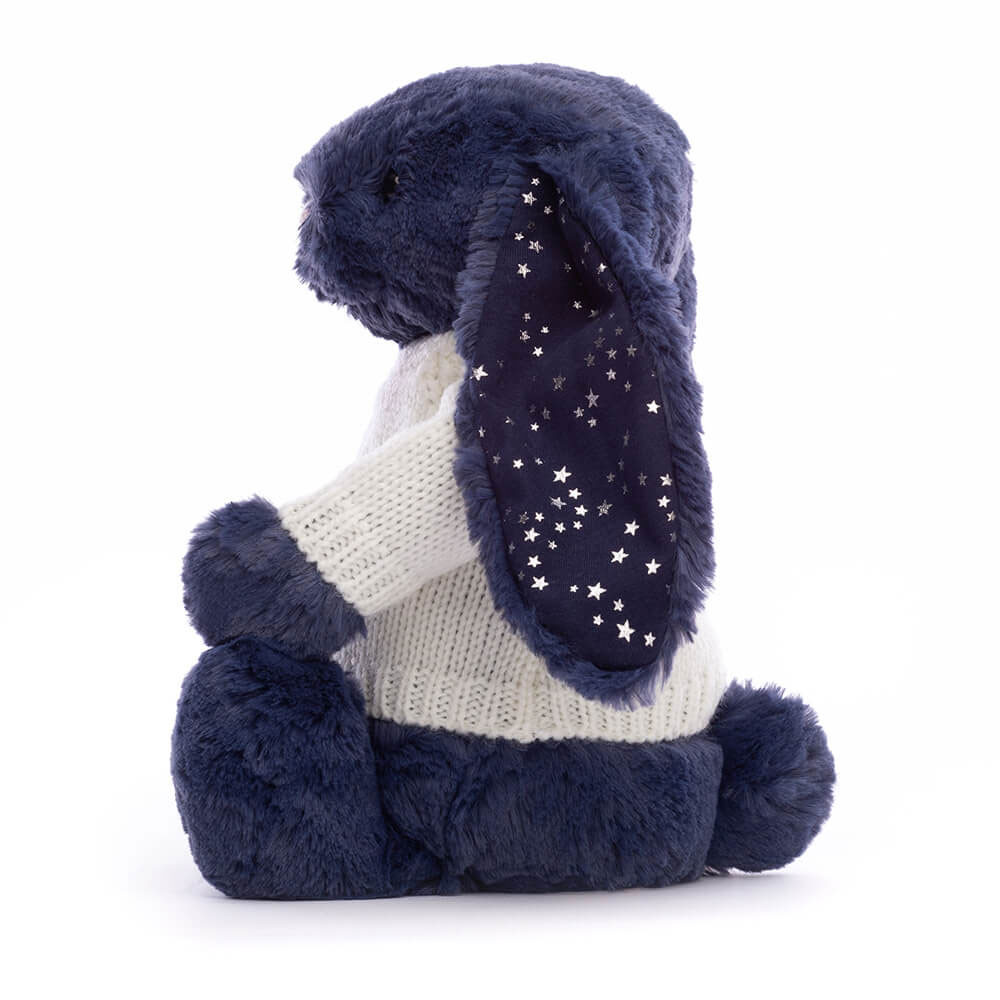 Bashful Stardust Bunny with Personalised Cream Jumper, View 2
