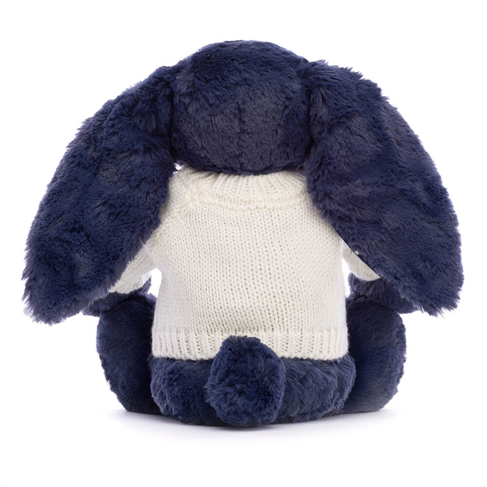 Bashful Stardust Bunny with Personalised Cream Jumper - Official