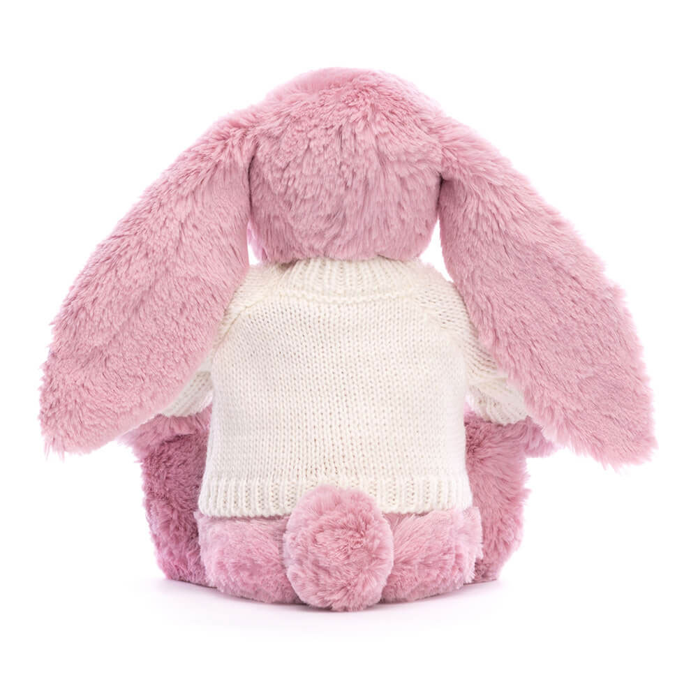 Blossom Tulip Bunny with Personalised Cream Jumper, View 3