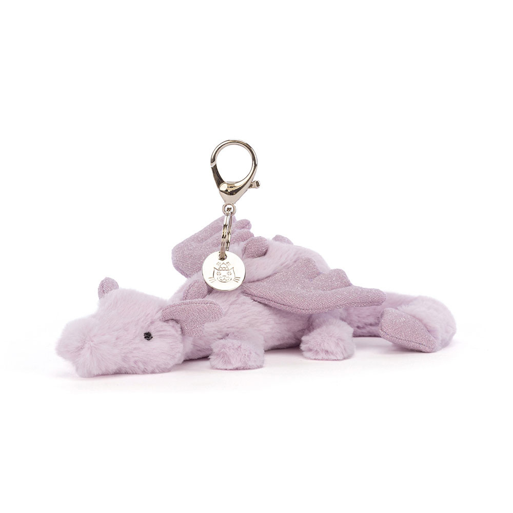 Lavender Dragon Bag Charm, Main View