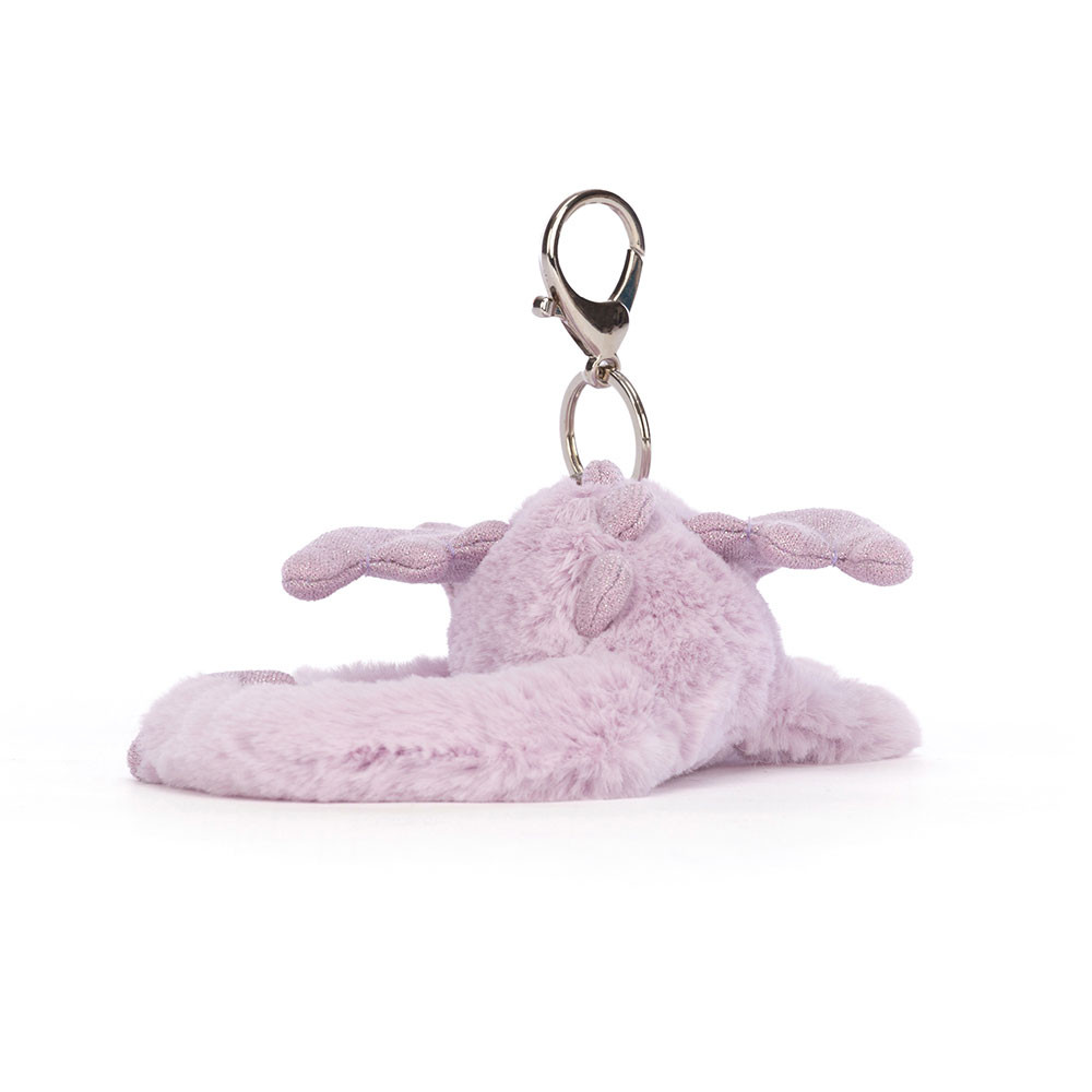 Lavender Dragon Bag Charm, View 3