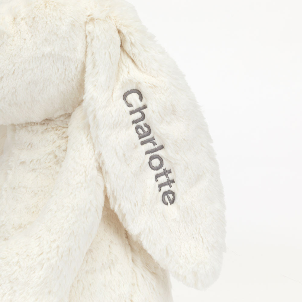 Personalised Bashful Cream Bunny Huge, View 3