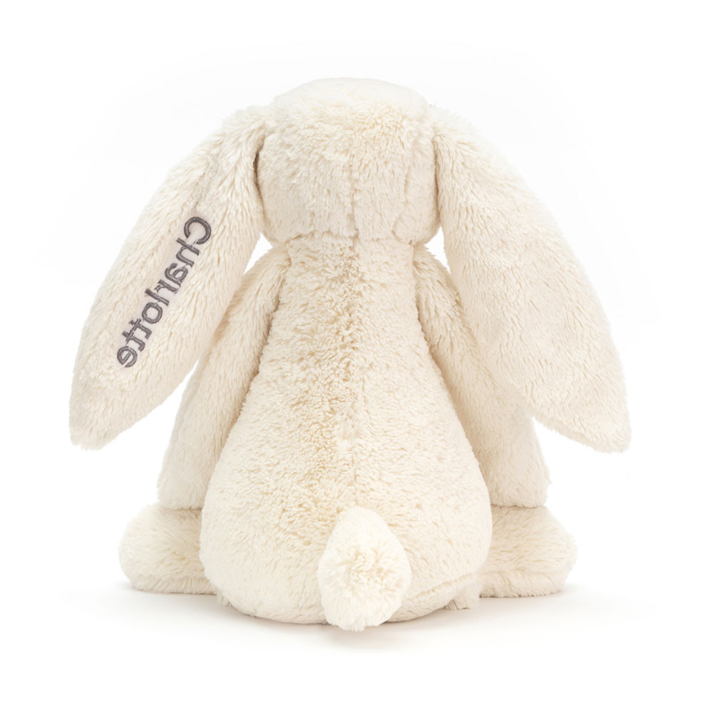 Personalised Bashful Cream Bunny Huge - Official Jellycat