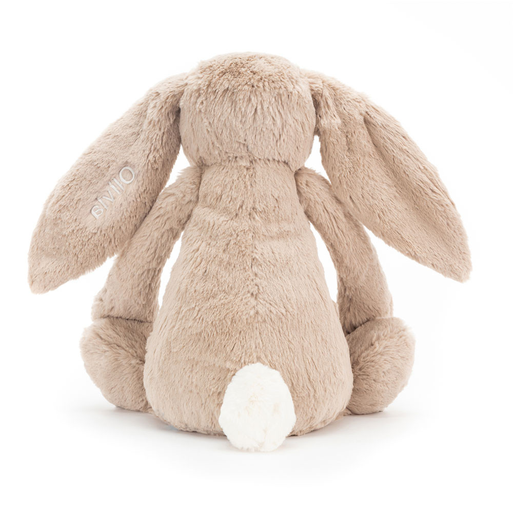 Personalised Bashful Beige Bunny Huge, View 4