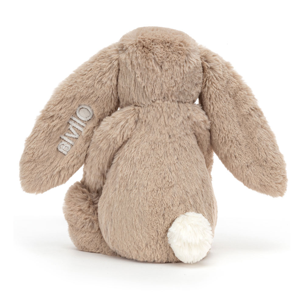 Personalised Bashful Beige Bunny Medium, View 3