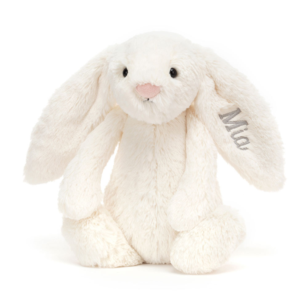 Personalised Bashful Cream Bunny Medium - Official Jellycat