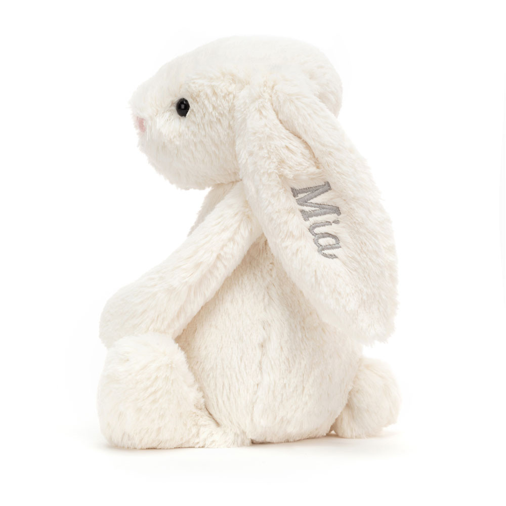 Personalised Bashful Cream Bunny Medium - Official Jellycat