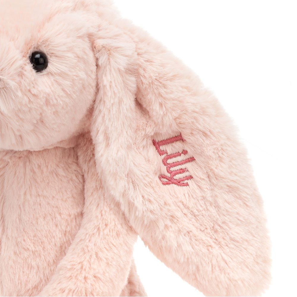Personalised Bashful Blush Bunny Medium - Official Jellycat
