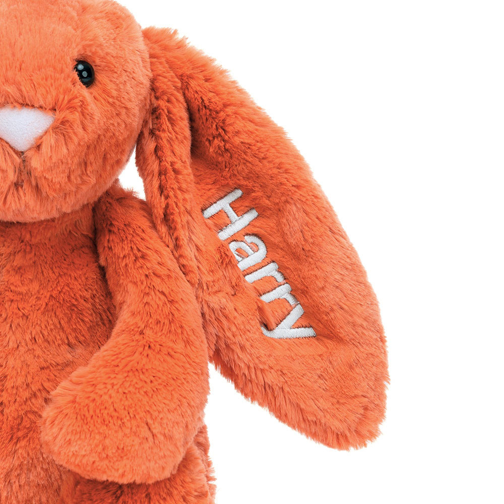 Personalised Bashful Tangerine Bunny Medium, View 3