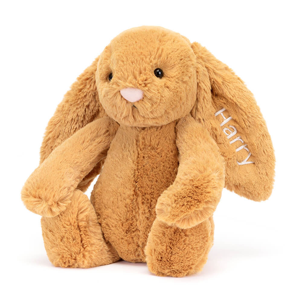 Personalised Bashful Golden Bunny Medium, View 4