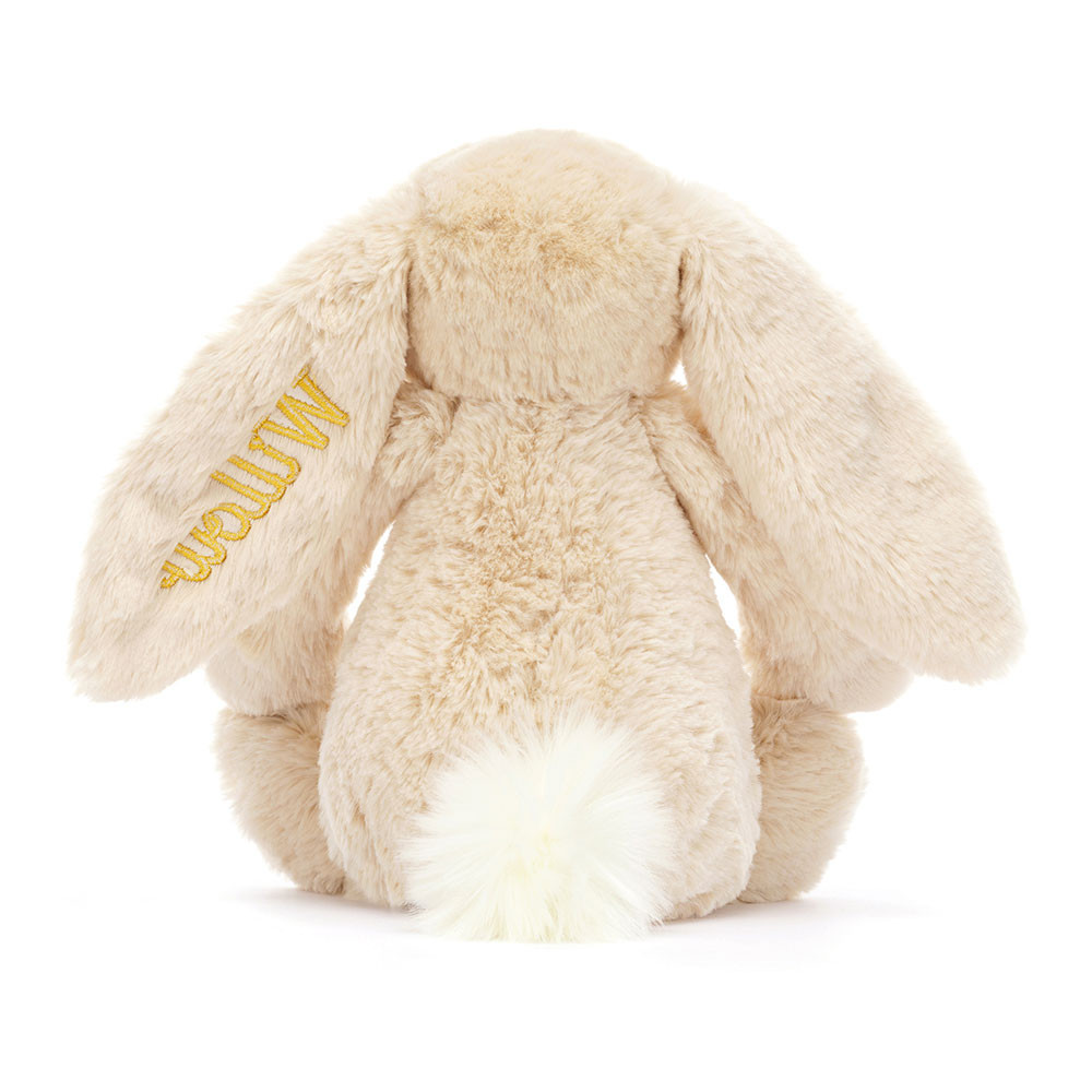 Personalised Bashful Luxe Bunny Willow Medium - Official Jellycat