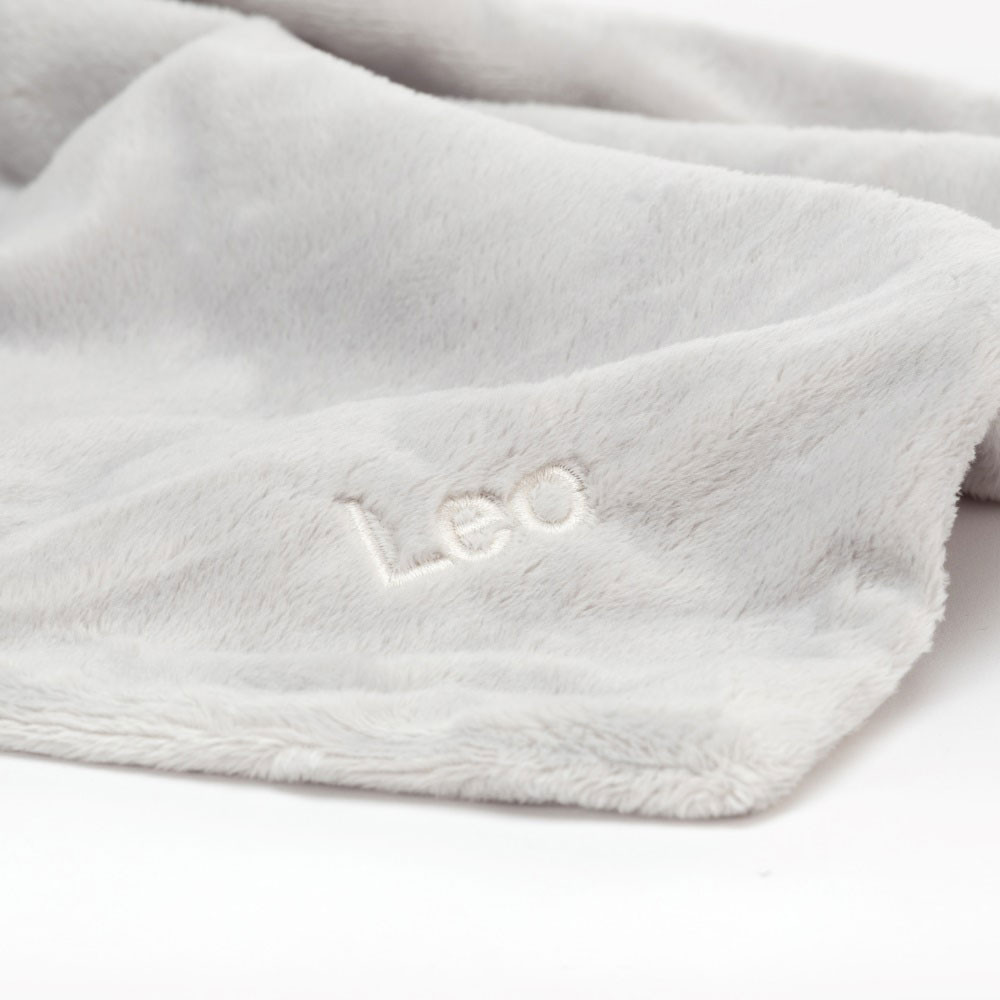 Personalised Bashful Silver Bunny Soother, Main View
