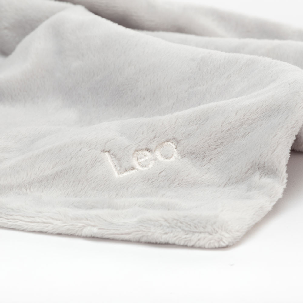 Personalised Bashful Silver Bunny Soother, View 2