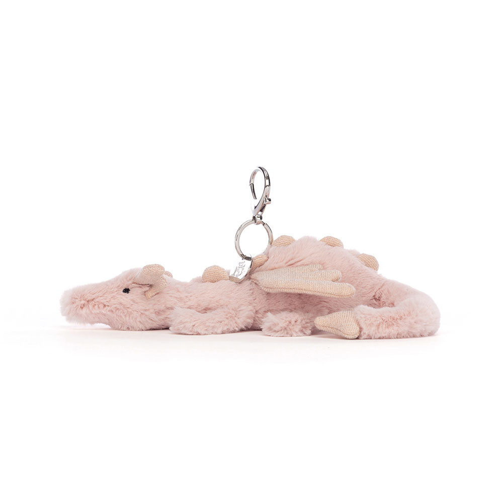 Rose Dragon Bag Charm - Official Jellycat