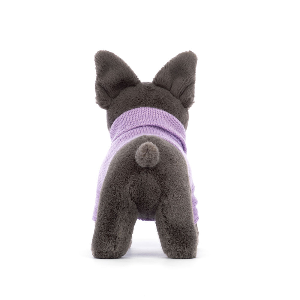 Sweater French Bulldog Purple - Official Jellycat