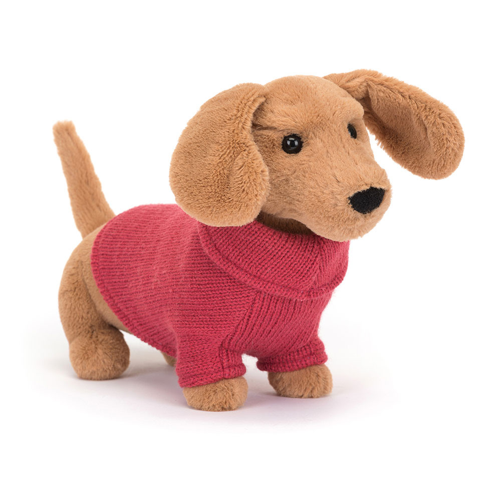 Sweater Sausage Dog Pink, View 1