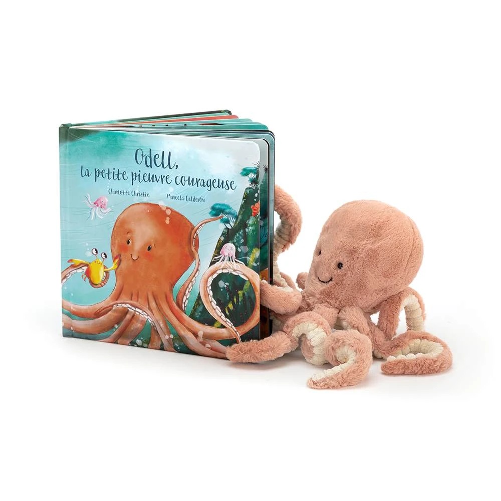 Odell La Petite Pieuvre Courageuse Book and Odell Octopus, Main View