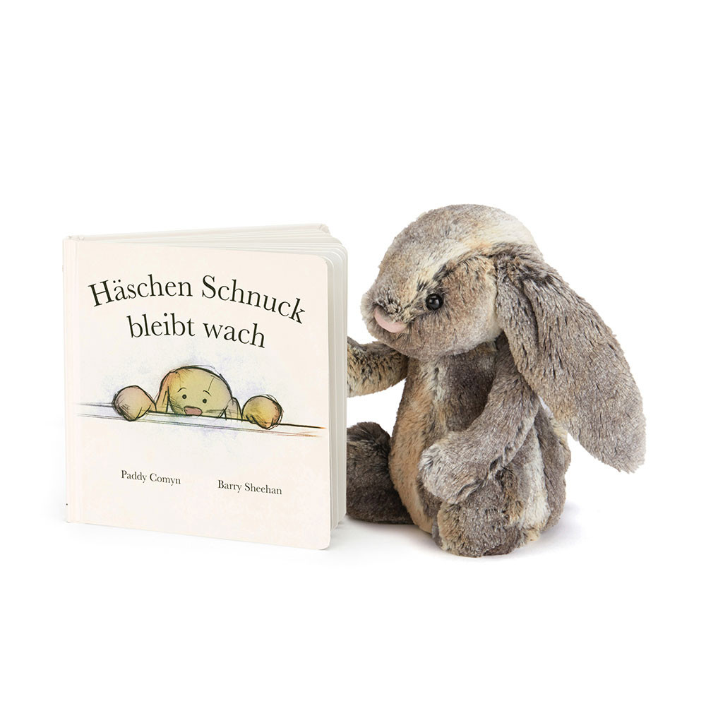 Haschen Schnuck Bleibt Wach Book & Bashful Cottontail Bunny, View 4