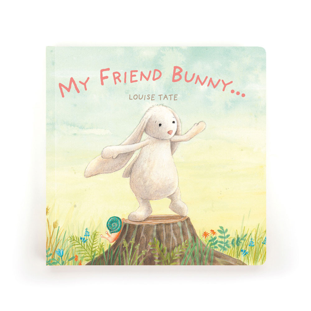 My Friend Bunny Book and Bashful Beige Bunny Medium