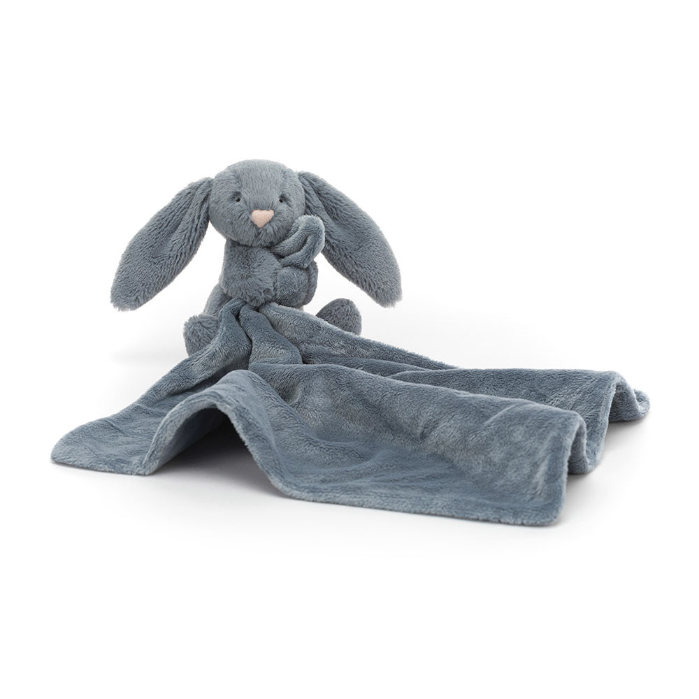 Bashful Dusky Blue Bunny Soother - Official Jellycat