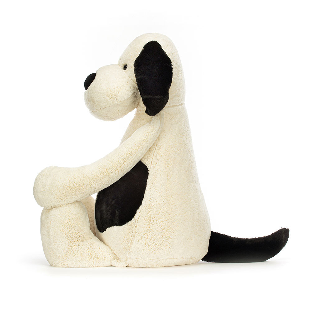 Bashful Rufferty Black & Cream Puppy - Official Jellycat