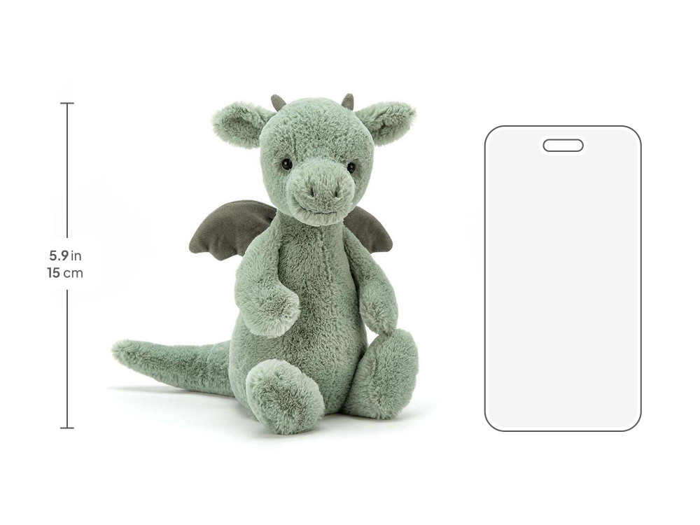 Bashful Dragon Small, size chart
