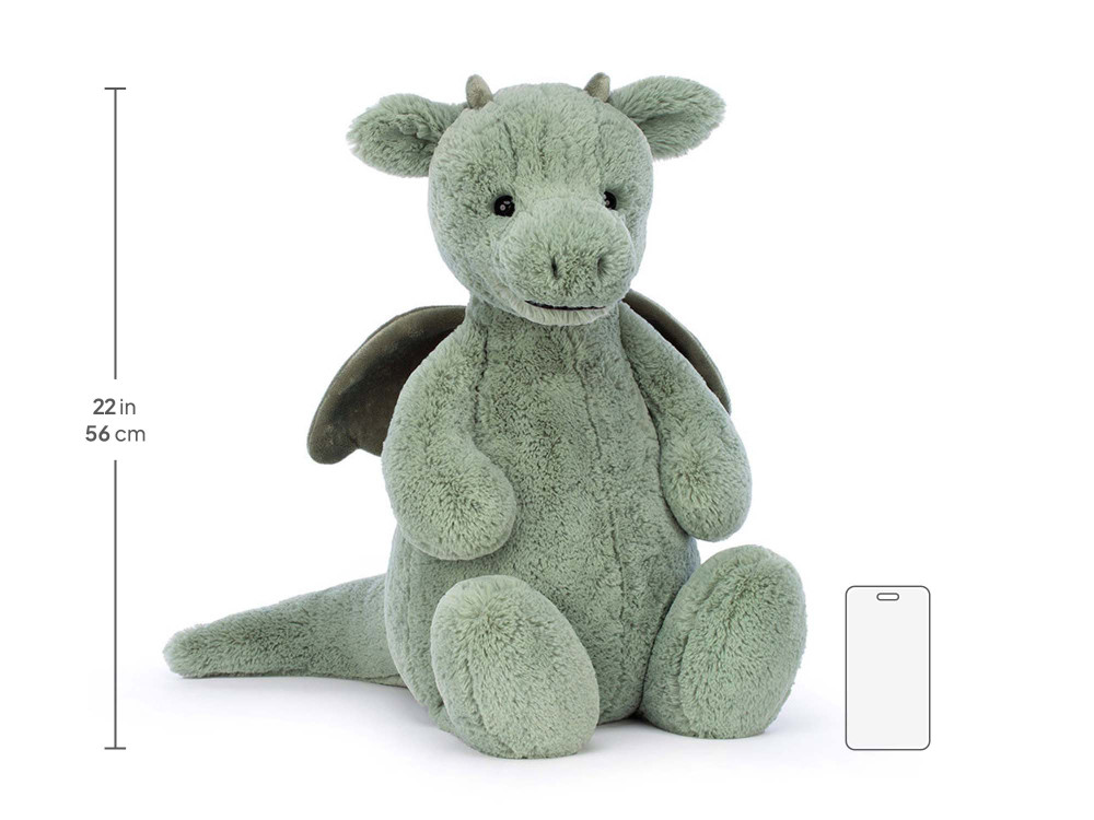 Bashful Dragon Really Big, size chart