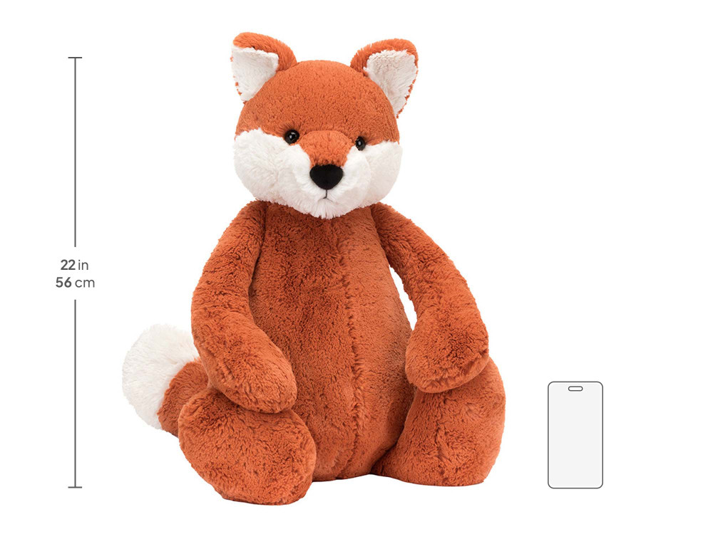 Bashful Fox Cub Really Big, size chart