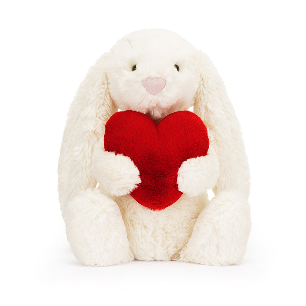 Bashful Red Love Heart Bunny Original, View 4