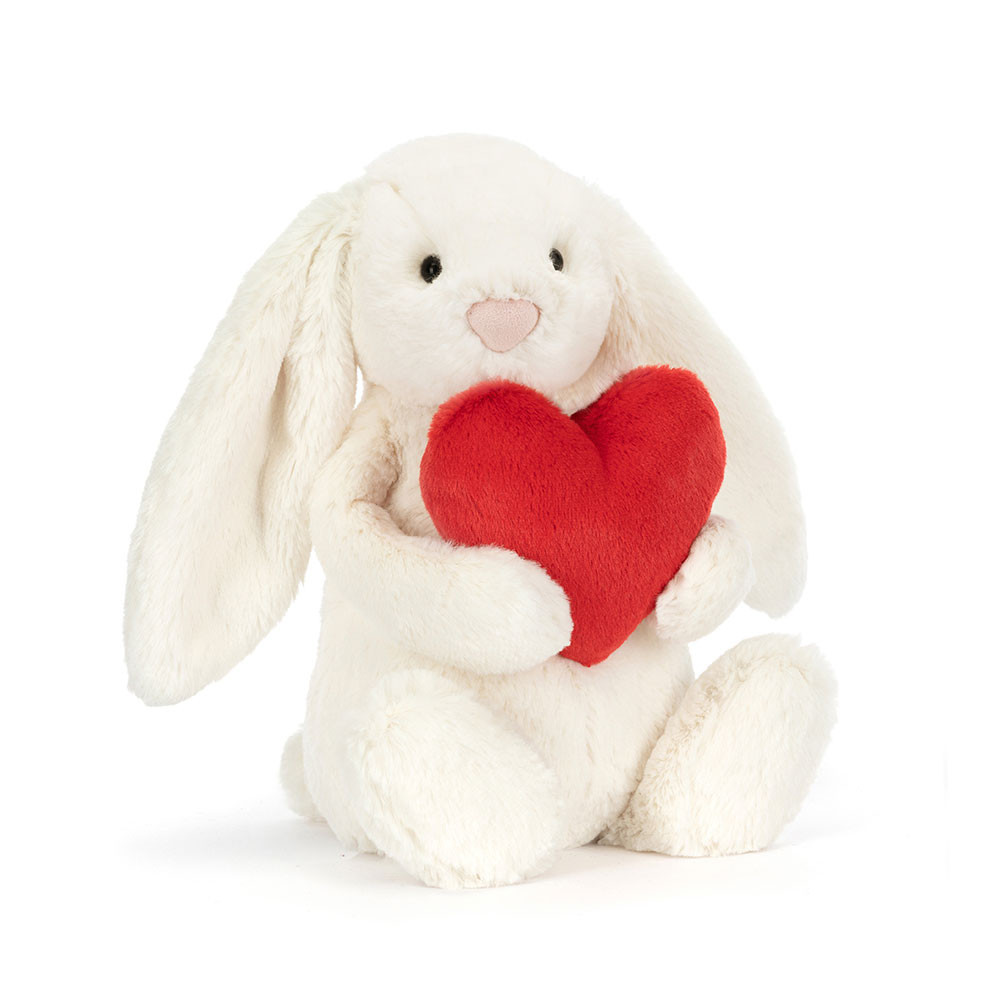 ぬいぐるみ・マスコット  Bashful Red Love Heart Bunny Bashful Red Love Heart Bunny - Official Jellycat