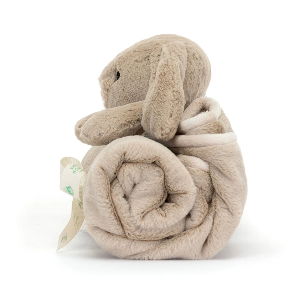 Bashful Beige Bunny Blankie, View 2
