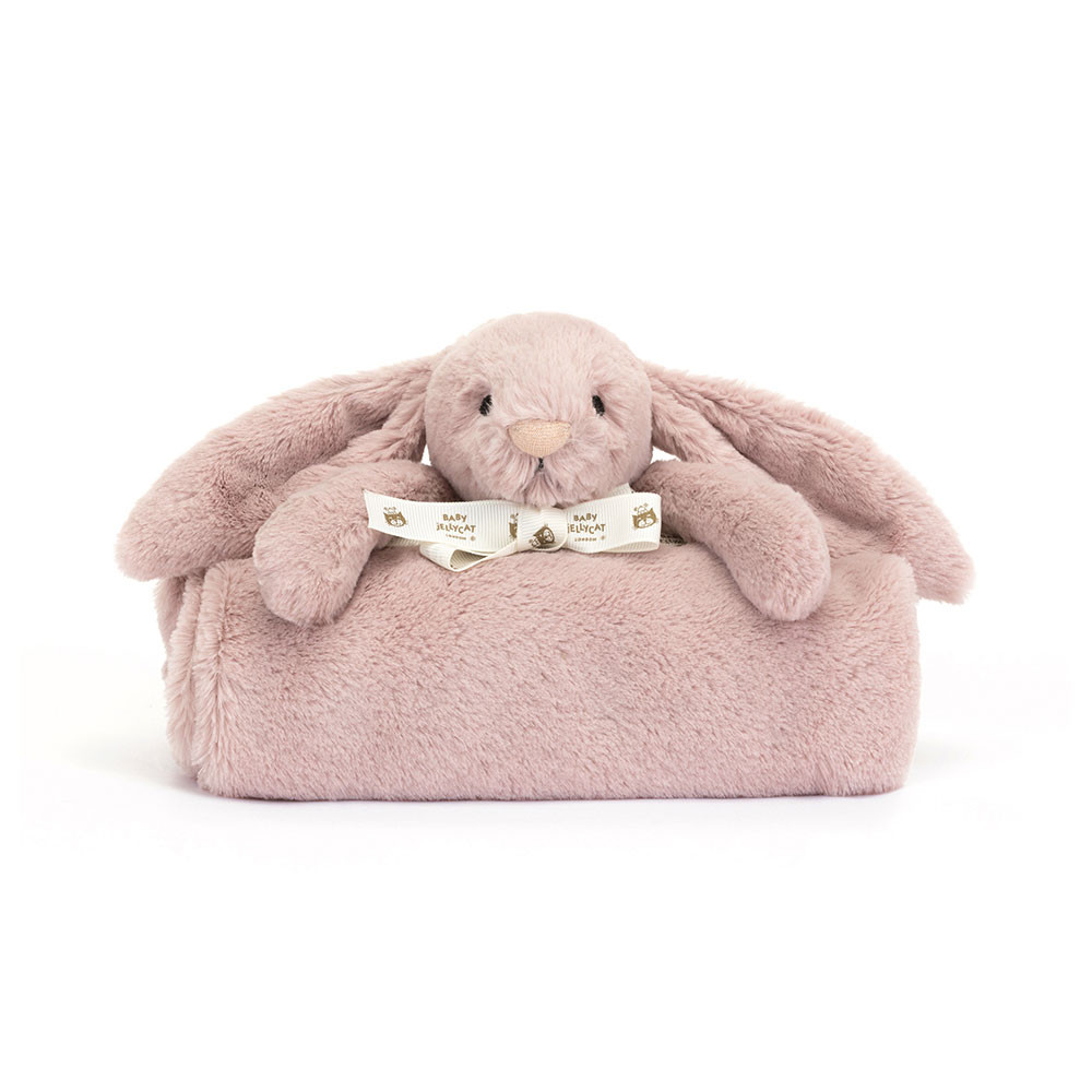 Bashful Luxe Bunny Rosa Blankie, View 2