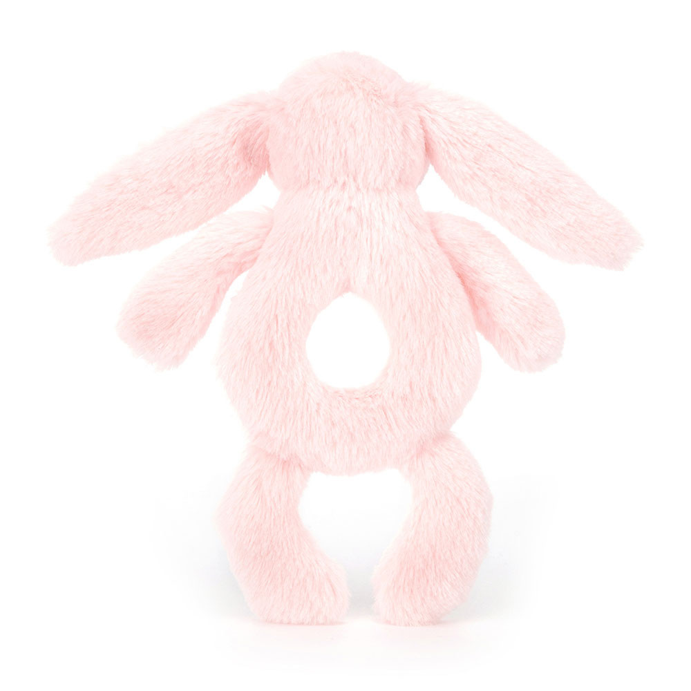 Bashful Pink Bunny Ring Rattle, View 3