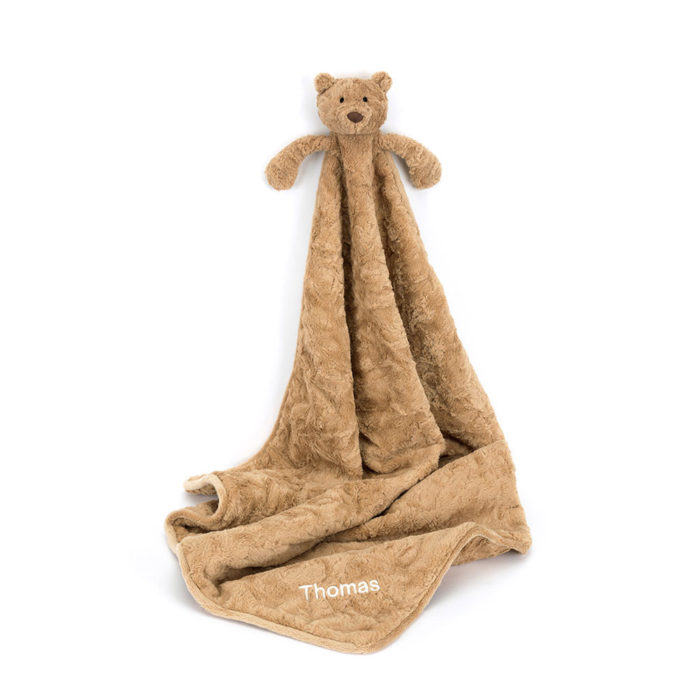 Personalised Bartholomew Bear Blankie - Official Jellycat
