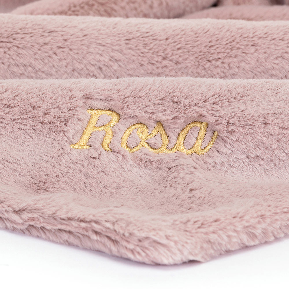 Personalised Bashful Luxe Bunny Rosa Soother