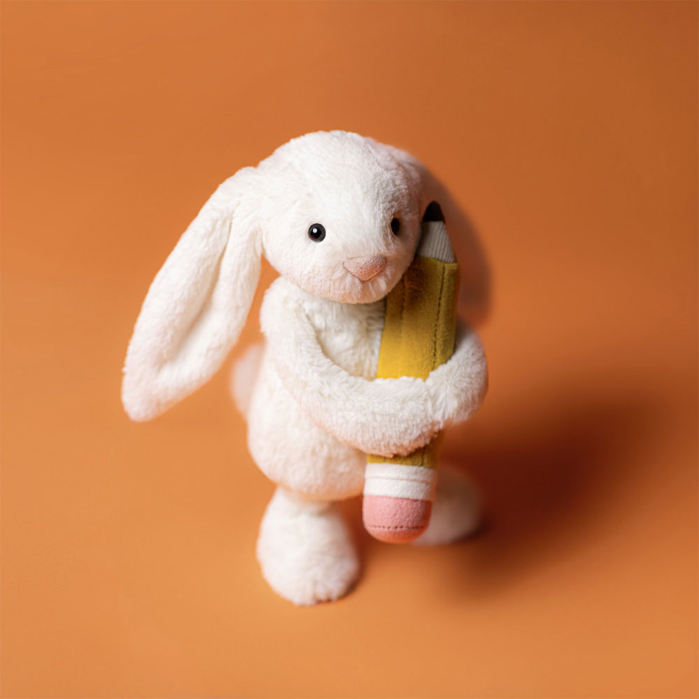Bashful Bunny with Pencil - Official Jellycat