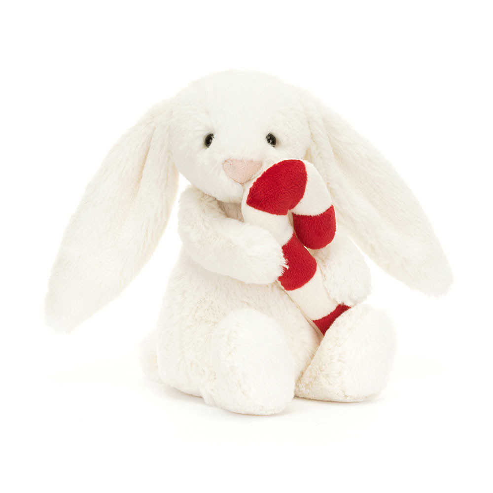 Bashful Bunny with Candy Cane - Official Jellycat
