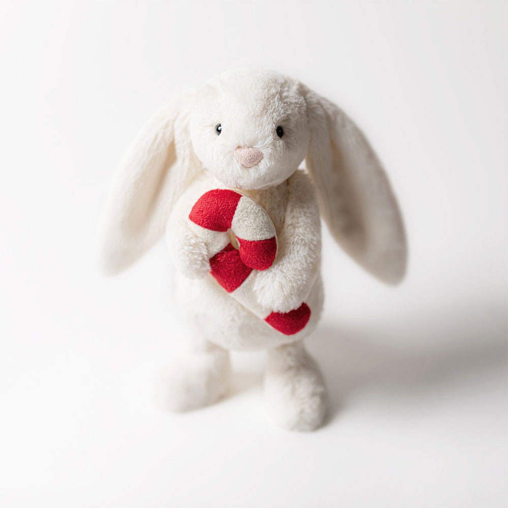 Bashful Bunny with Candy Cane - Official Jellycat