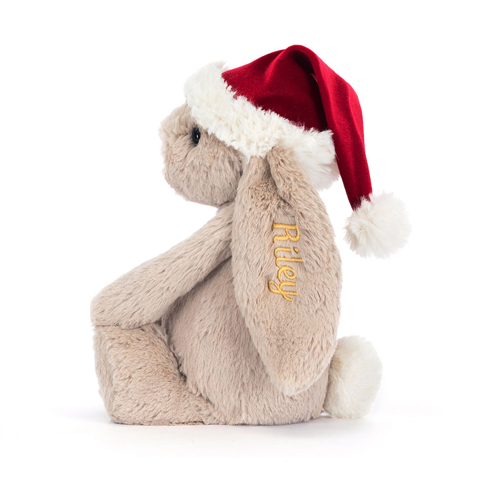 Personalised Bashful Christmas Bunny - Official Jellycat