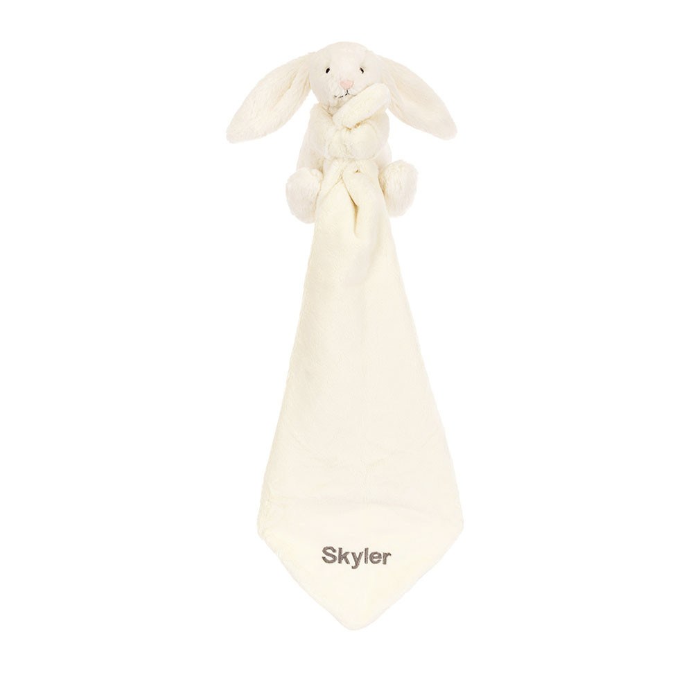Personalised Bashful Cream Bunny Soother, View 3
